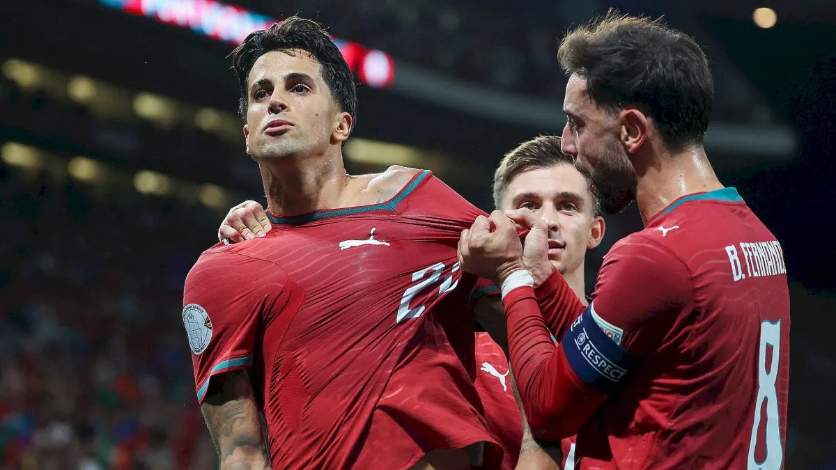 Goncalo Ramos mencetak gol kemenangan Portugal melawan Norwegia di Ligue des Nations