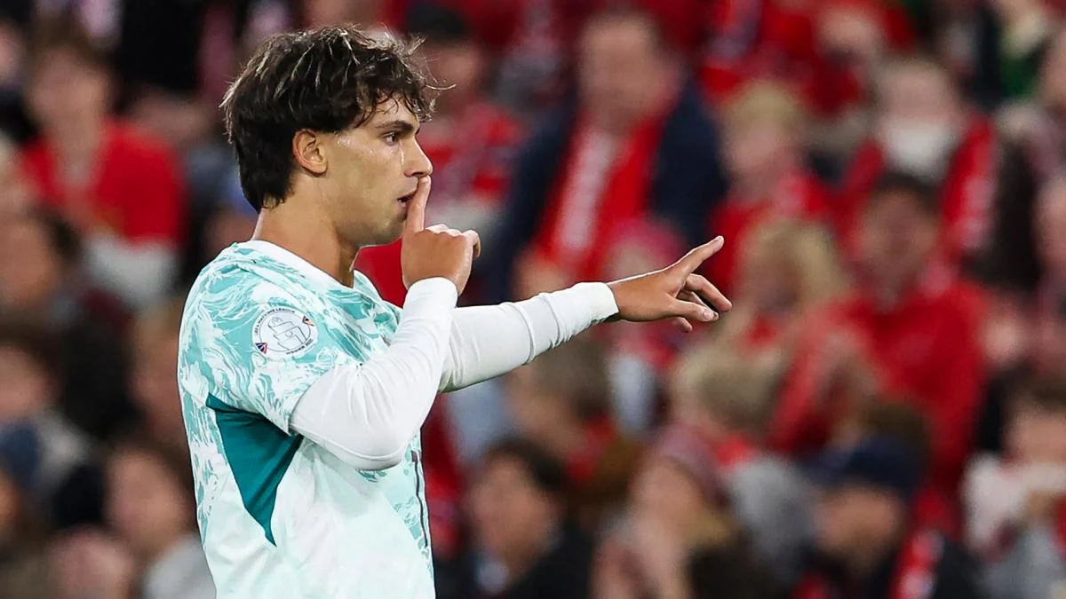 Penyerang Portugal João Félix merayakan gol bersama Al-Nassr dan ingin kembali ke Barcelona