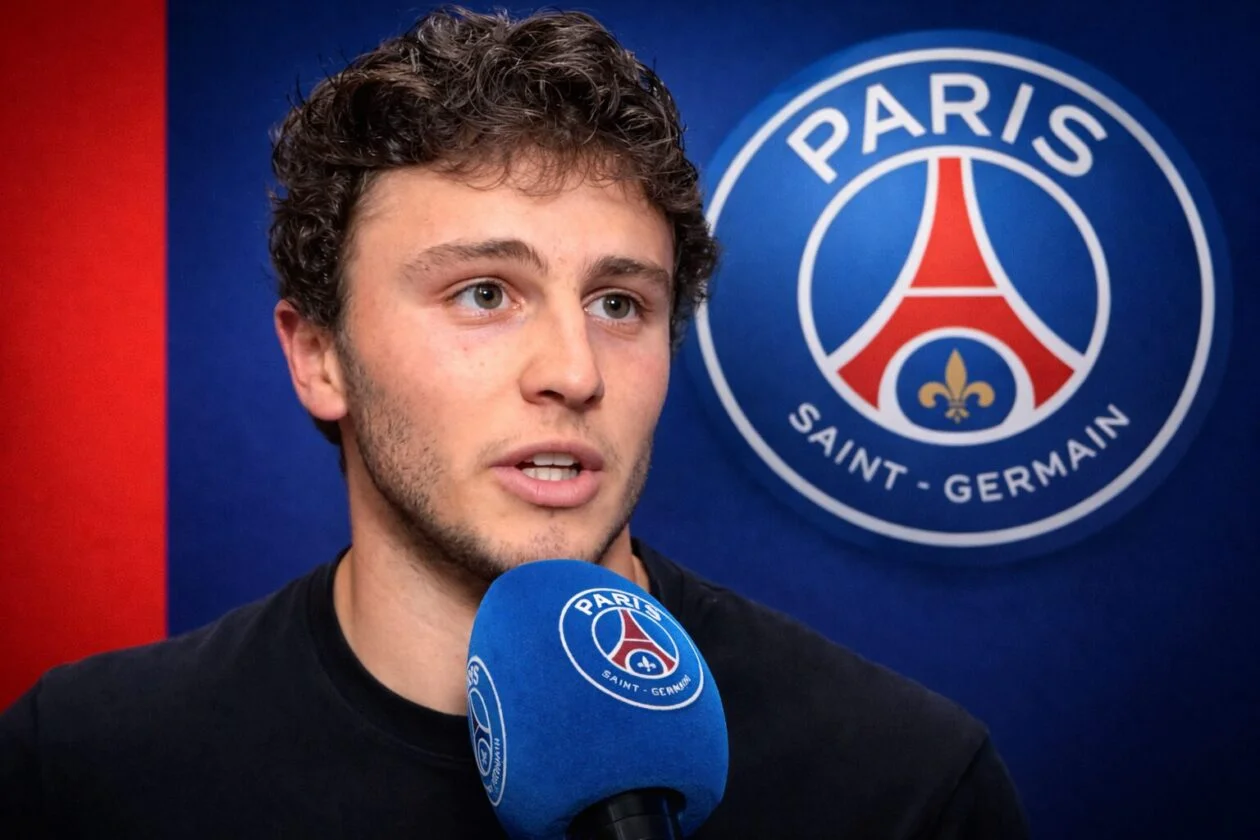 Joao Neves mengendarai Peugeot Partner putih menuju latihan PSG