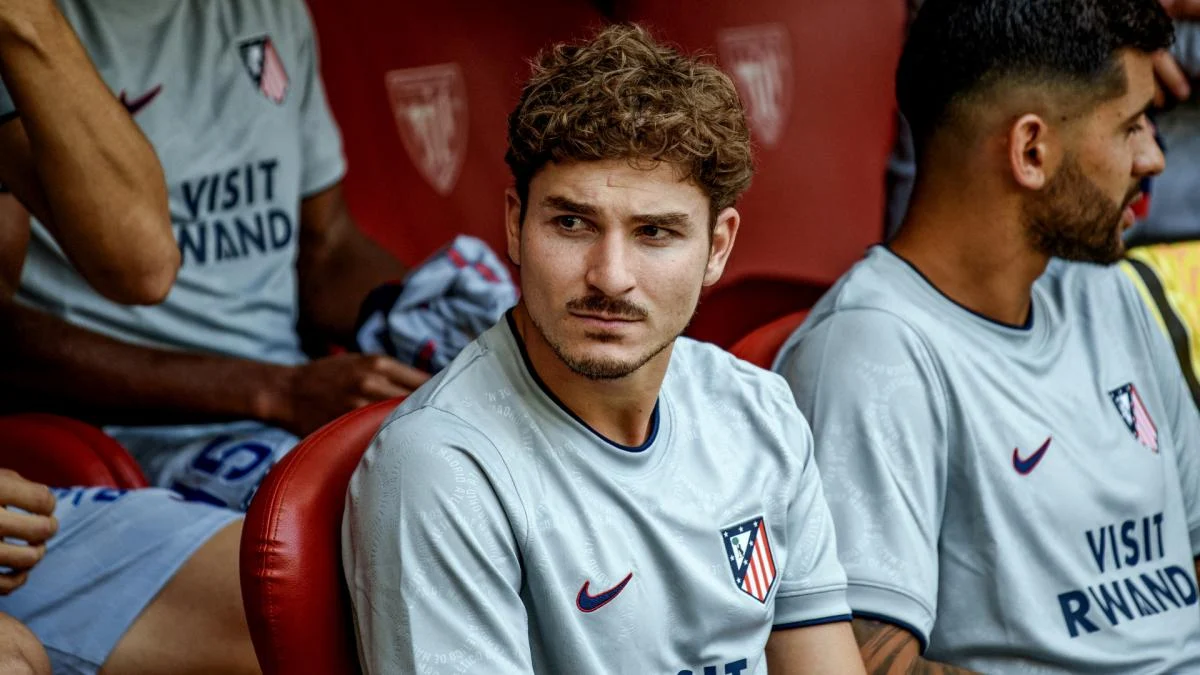 Julian Alvarez penyerang Atletico Madrid berlatih bersama timnas Argentina jelang laga internasional