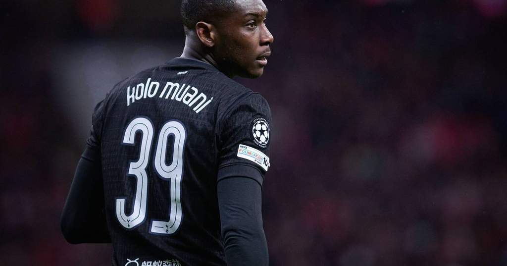 Striker Prancis Randal Kolo Muani saat berlaga untuk Paris Saint-Germain.