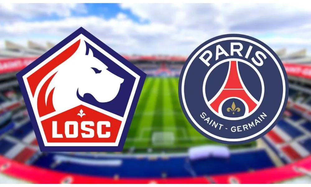 Skuad Lille bersiap menghadapi PSG di Stade Pierre Mauroy