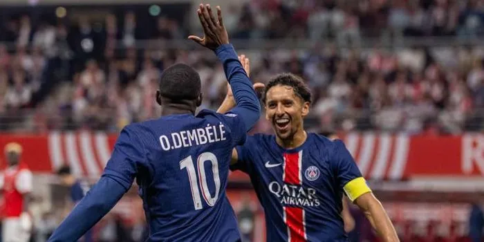 Marquinhos berbicara dalam konferensi pers PSG dengan serius.