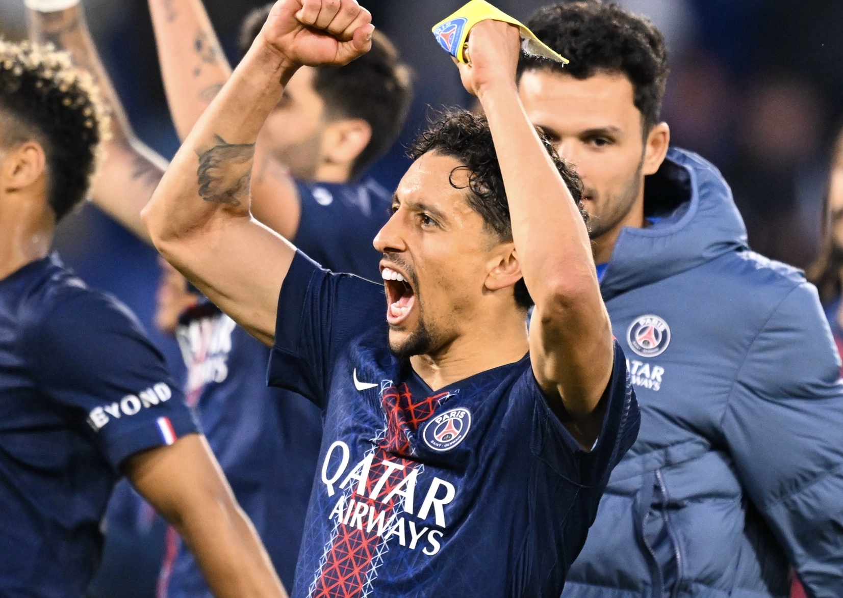 Marquinhos berbicara di konferensi pers PSG menjelang laga melawan Slovan Bratislava
