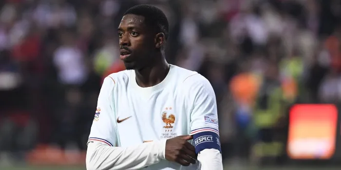 Ousmane Dembele dan Desire Doue berlatih bersama timnas Prancis jelang lawan Italia