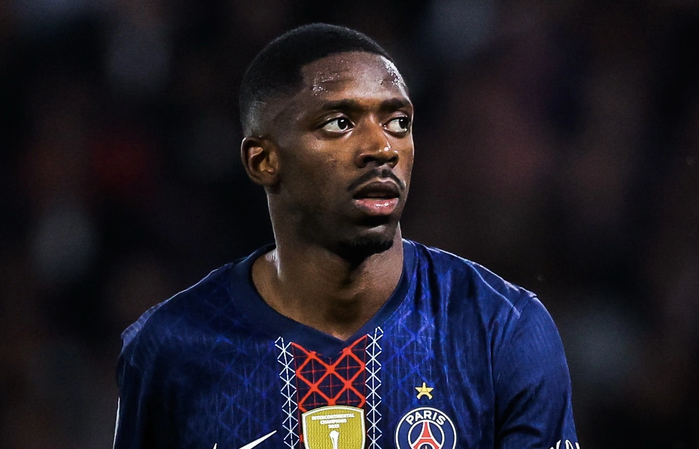 Ousmane Dembele pemain PSG tampil bersama Timnas Prancis melawan Belgia di Ligue Nations.