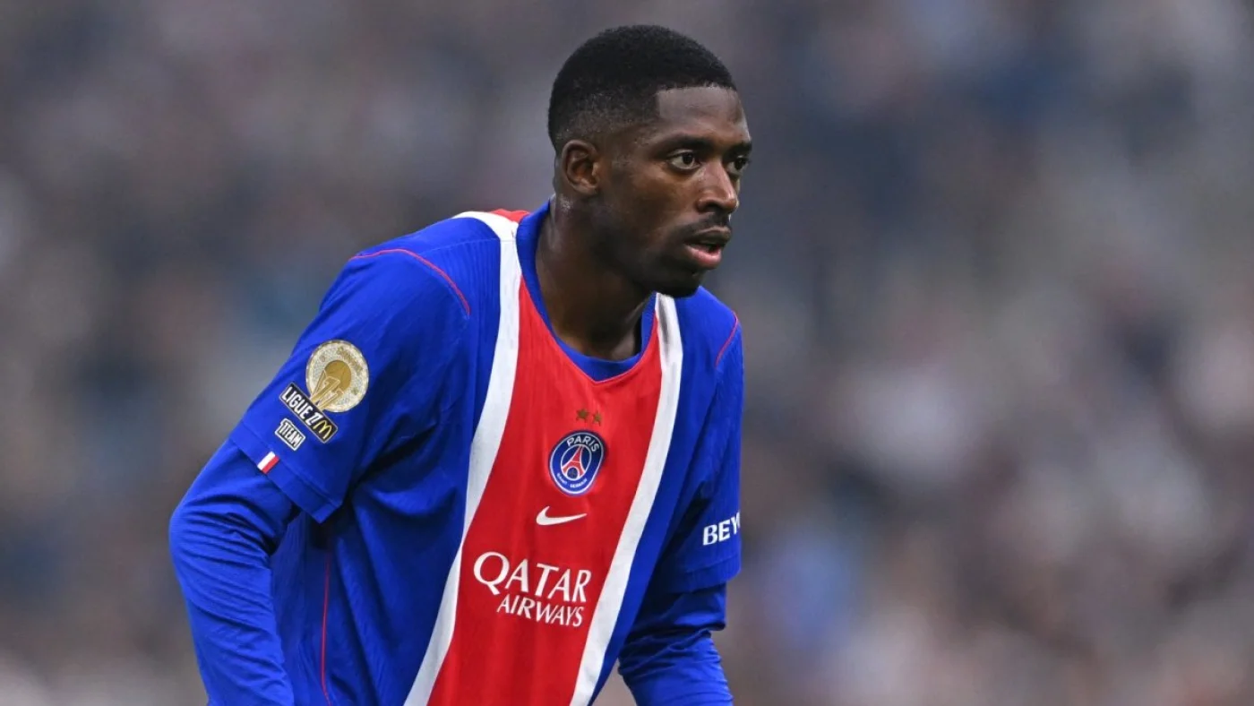 Ousmane Dembele saat membela Timnas Prancis di laga Liga Nations