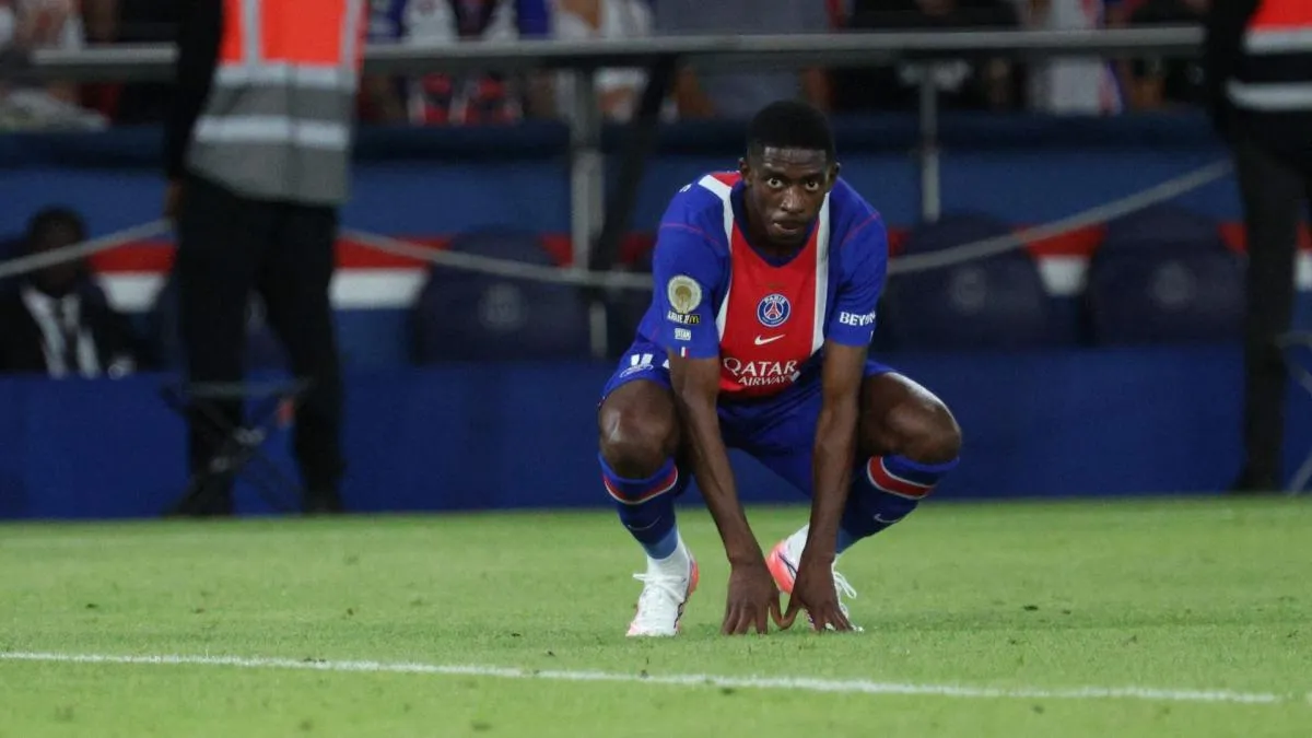 Pemain PSG terlihat kelelahan saat laga melawan Monaco di Parc des Princes