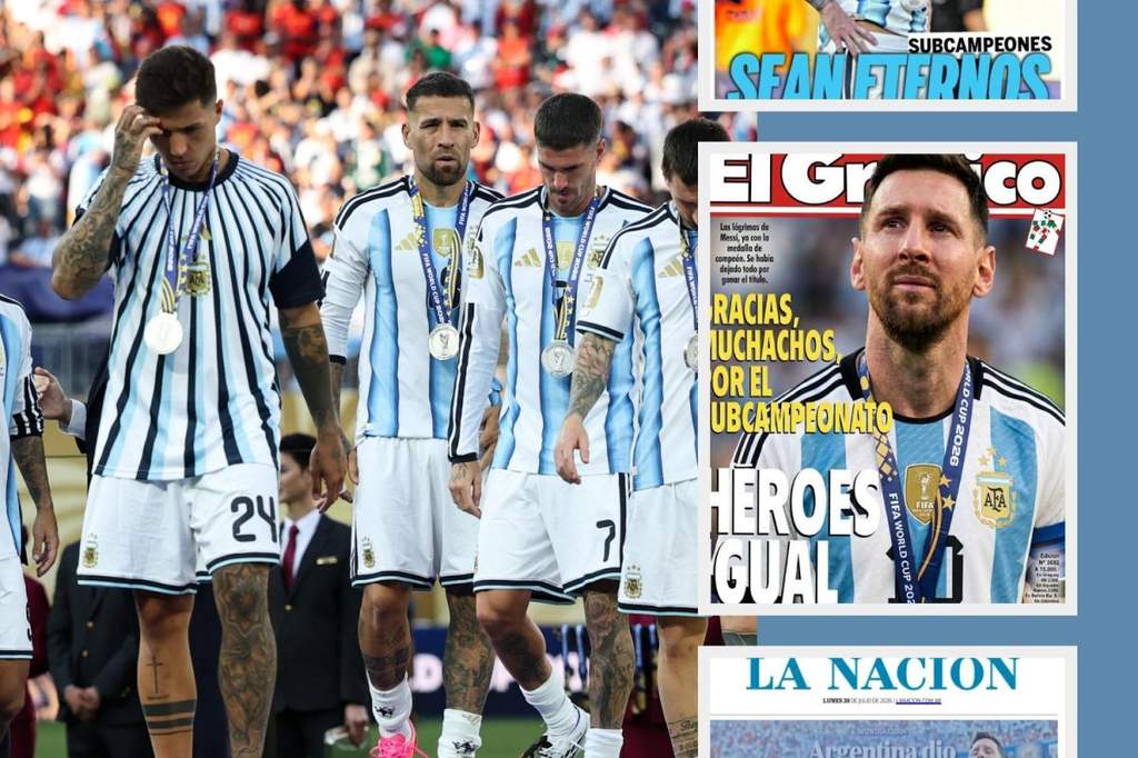 Presse Argentina Salut Messi Usai Kalah dari Spanyol