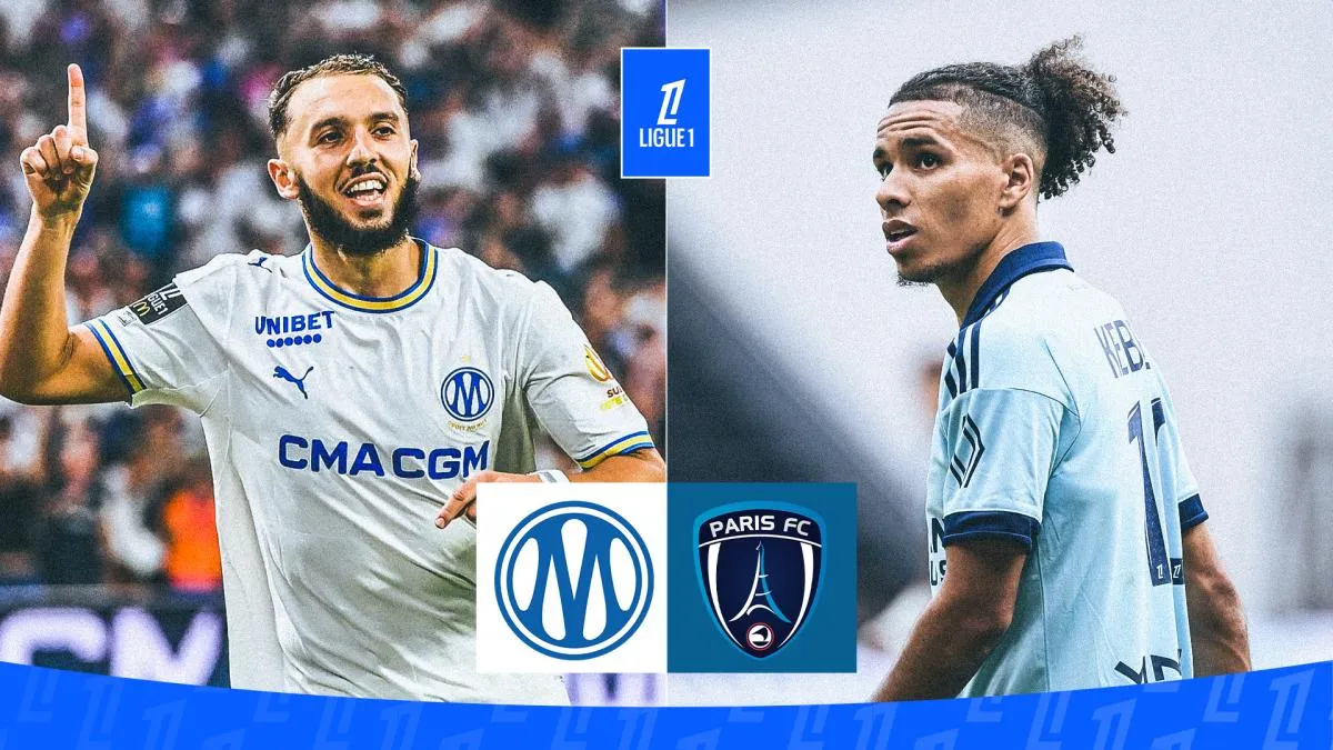 Suasana Stadion Vélodrome sebelum laga OM melawan Paris FC di Ligue 1