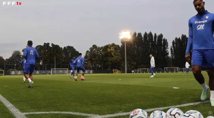 Timnas Prancis jalani sesi latihan di Belgia jelang laga Liga Nations melawan Belgia